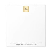 ビジネスロゴのブランドカラー ノートパッド (正面)