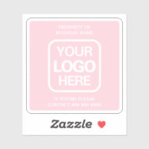 ビジネスロゴのプロパティシンプルピンクモダン色