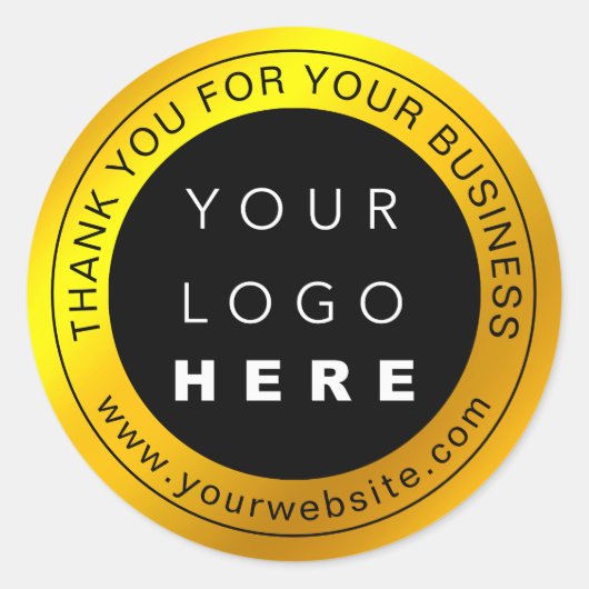 ビジネスロゴのプロモーションに感謝 ラウンドシール (正面)