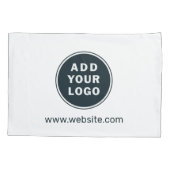 ビジネスロゴのプロモーションカスタムの追加 枕カバー (裏面-左)