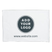 ビジネスロゴのプロモーションカスタムの追加 枕カバー (正面左)