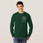 ビジネスロゴのプロモーションシンプル長袖 Tシャツ (正面フル)