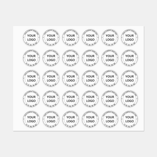 ビジネスロゴのプロモーションスパーソナライズされたタンプ ラベル (シート)