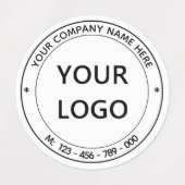 ビジネスロゴのプロモーションスパーソナライズされたタンプ ラベル (デザイン2)