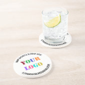 ビジネスロゴのプロモーションソーシャルメディア名 コースター (側面)