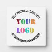 ビジネスロゴのプロモーションソーシャルメディア名 フォトプラーク (正面)