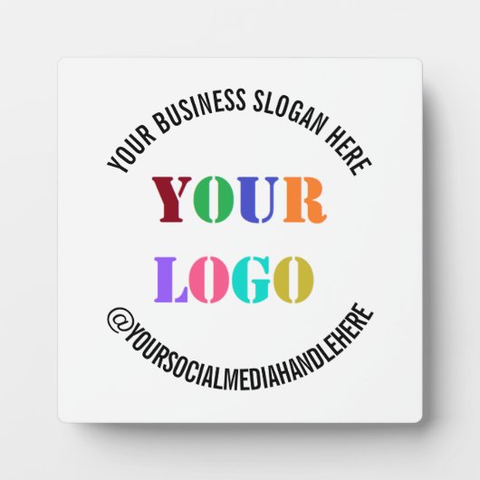 ビジネスロゴのプロモーションソーシャルメディア名 フォトプラーク (正面)