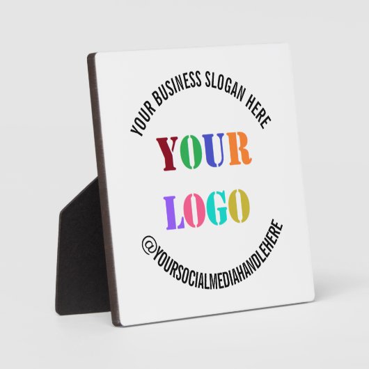 ビジネスロゴのプロモーションソーシャルメディア名 フォトプラーク (正面)