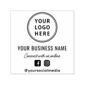 ビジネスロゴのプロモーションソーシャルメディア セルフインキングスタンプ (デザイン)