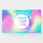 ビジネスロゴのプロモーションバナー 横断幕 (横)