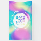 ビジネスロゴのプロモーションバナー 横断幕 (縦)