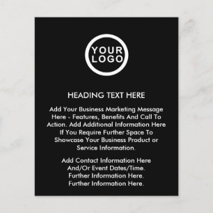 ビジネスロゴのプロモーションフライヤーテンプレート チラシ