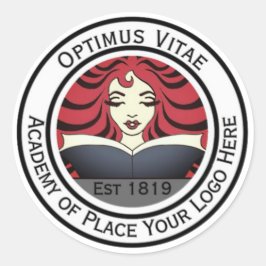 ビジネスロゴのプロモーションラベル ラウンドシール