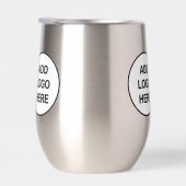 ビジネスロゴのプロモーションワインタンブラーの追加 (右面)