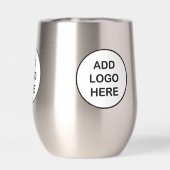 ビジネスロゴのプロモーションワインタンブラーの追加 (背面)