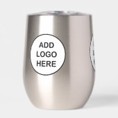 ビジネスロゴのプロモーションワインタンブラーの追加 (正面)