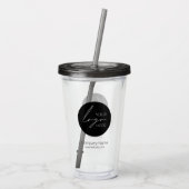 ビジネスロゴのプロモーション会社 アクリルタンブラー (裏面)