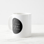 ビジネスロゴのプロモーション会社 コーヒーマグカップ (正面左)