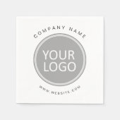 ビジネスロゴのプロモーション会社 スタンダードカクテルナプキン (正面)