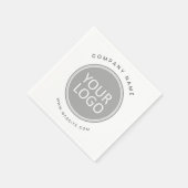 ビジネスロゴのプロモーション会社 スタンダードカクテルナプキン (角)