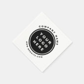 ビジネスロゴのプロモーション会社 スタンダードカクテルナプキン (角)