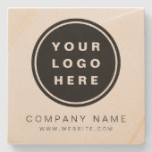 ビジネスロゴのプロモーション会社 ストーンコースター (正面)