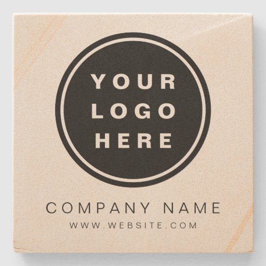 ビジネスロゴのプロモーション会社 ストーンコースター (正面)