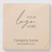 ビジネスロゴのプロモーション会社 ストーンコースター (正面)