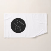 ビジネスロゴのプロモーション会社 バスタオルセット (ハンドタオル)