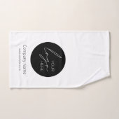 ビジネスロゴのプロモーション会社 バスタオルセット (ハンドタオル)