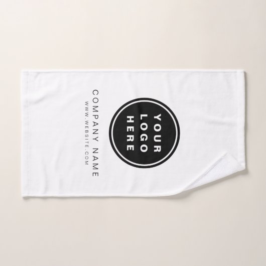 ビジネスロゴのプロモーション会社 バスタオルセット (ハンドタオル)