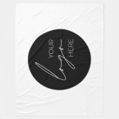 ビジネスロゴのプロモーション会社 フリースブランケット (正面)