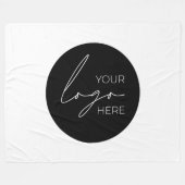 ビジネスロゴのプロモーション会社 フリースブランケット (正面(横))