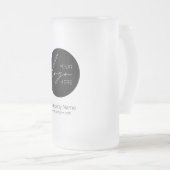 ビジネスロゴのプロモーション会社 フロストグラスビールジョッキ (正面右)