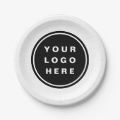 ビジネスロゴのプロモーション会社 ペーパープレート (正面)