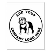 ビジネスロゴのミニマリストの追加 ラバースタンプ (インプリント)