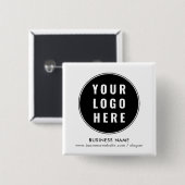 ビジネスロゴのミニマリスト会議スワッグ 缶バッジ (正面&裏面)