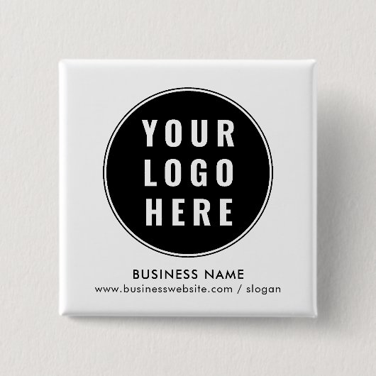 ビジネスロゴのミニマリスト会議スワッグ 缶バッジ (正面)