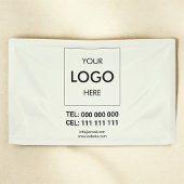 ビジネスロゴのミニマリスト(緑) 横断幕