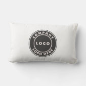 ビジネスロゴのミニマルなショールームを追加 ランバークッション (裏面)