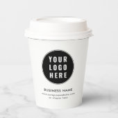ビジネスロゴのミニマルなプロモーションカスタム 紙コップ (正面)