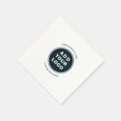 ビジネスロゴのミニマルなプロモーション紙 スタンダードカクテルナプキン (角)