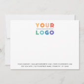 ビジネスロゴのミニマルエレガントリストホワイトノートカード ノートカード (正面)