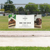 ビジネスロゴのミニマルモダンリストフォト 横断幕 (インサイチュ)