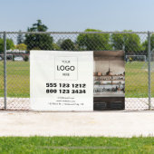 ビジネスロゴのミニマルモダンリストフォト 横断幕 (インサイチュ)