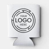 ビジネスロゴのミニマル 缶クーラー (裏面)