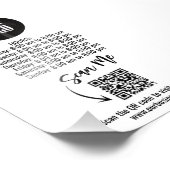 ビジネスロゴのミニマルQRコード記号 フォトプリント (角)