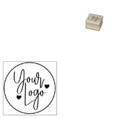 ビジネスロゴのラバースタパーソナライズされたムを作成する ラバースタンプ (押印)