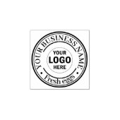 ビジネスロゴのラバースタンプを追加 ラバースタンプ (インプリント)