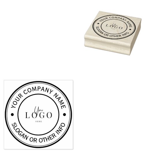 ビジネスロゴのラバースタンプカスタムを作成する ラバースタンプ (押印)